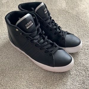 Women’s Adidas Neo cloudfoam black high top shoes